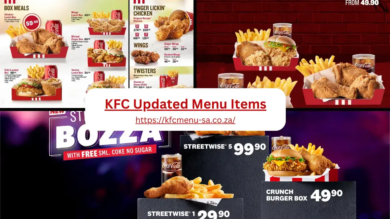 KFC Updated Menu Items